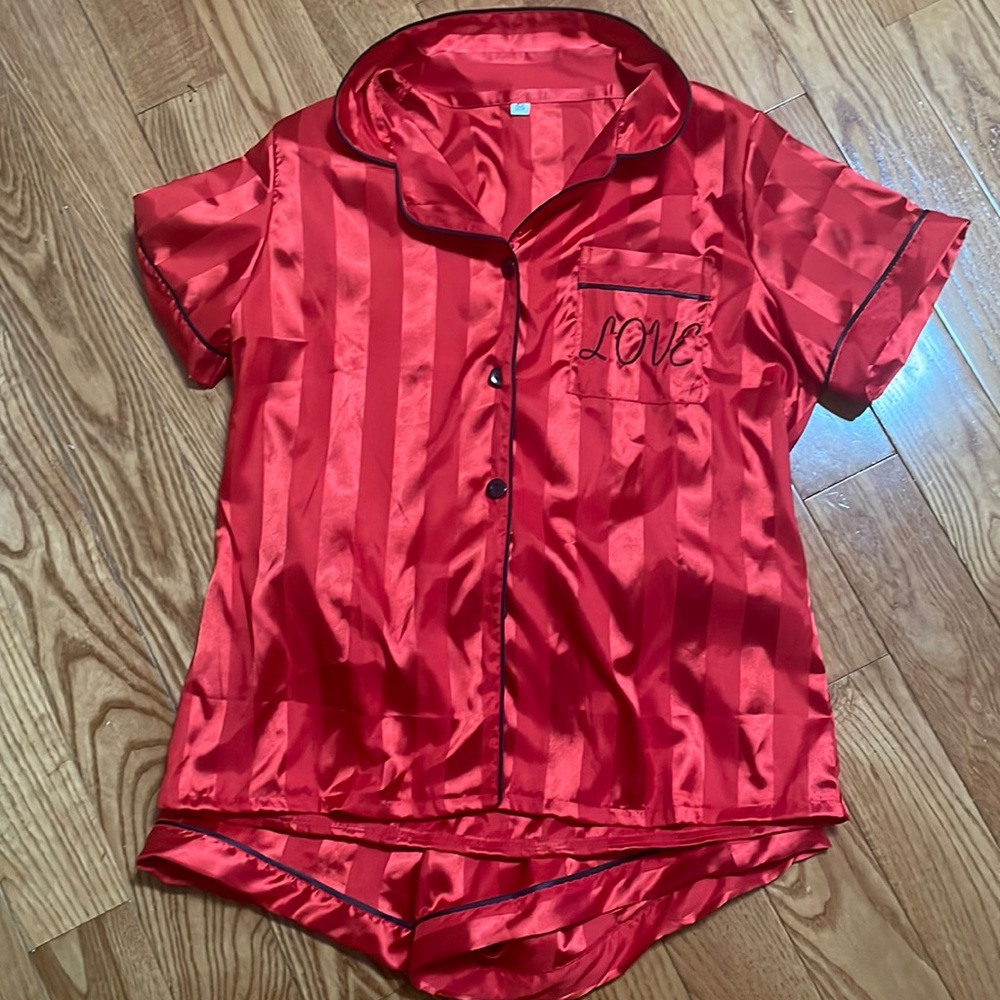 CUTEST RED PAJAMA SET
